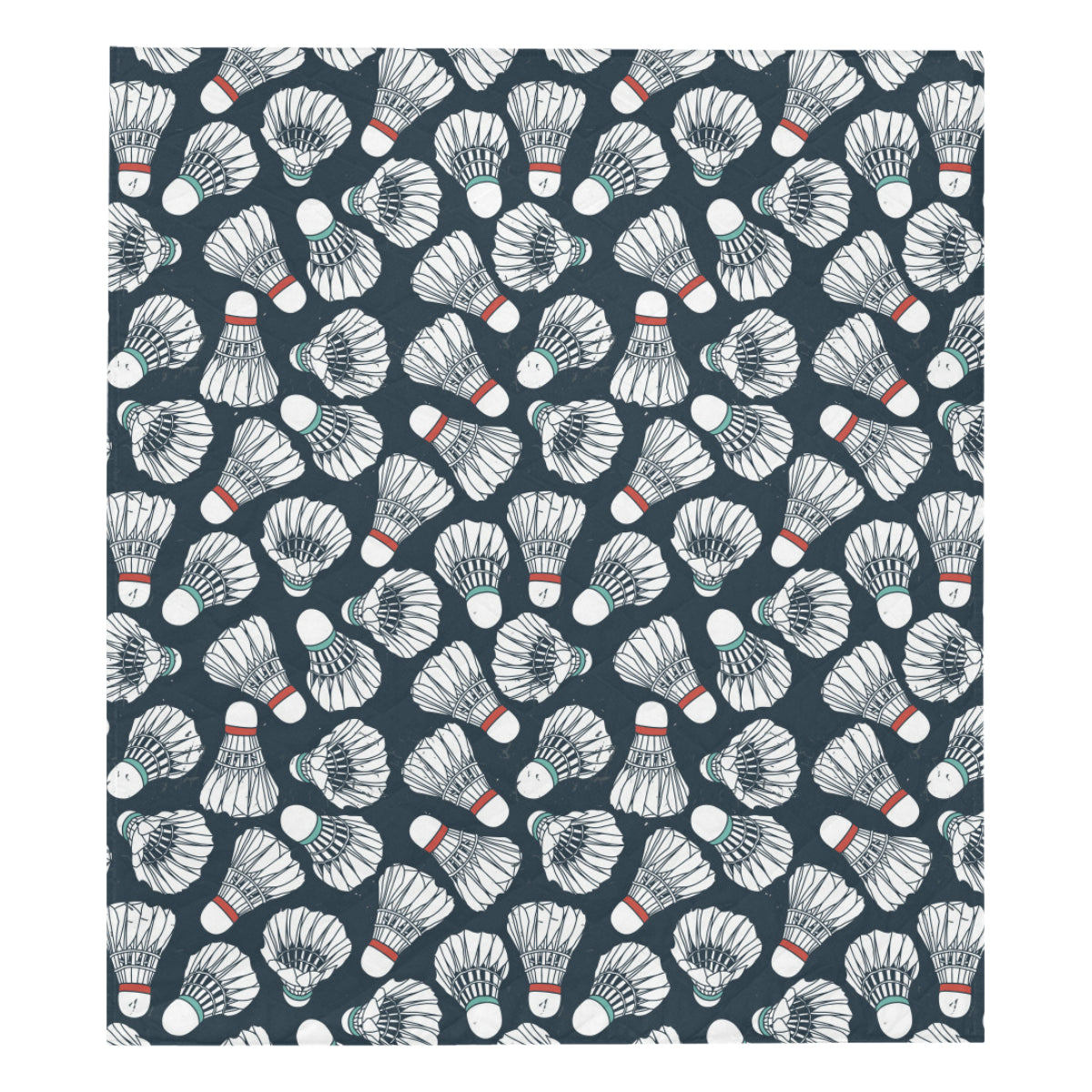Badminton Ball Pattern Print Design 01 Premium Quilt