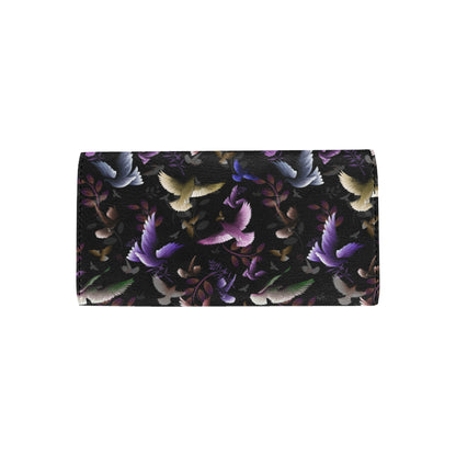 Pigeon Pattern Print Design 01 Women's Trifold Wallet