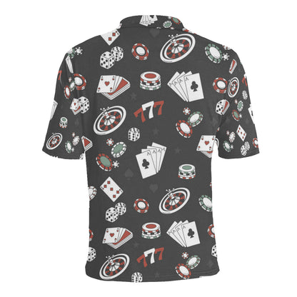 Casino Pattern Print Design 02 Men Polo Shirt