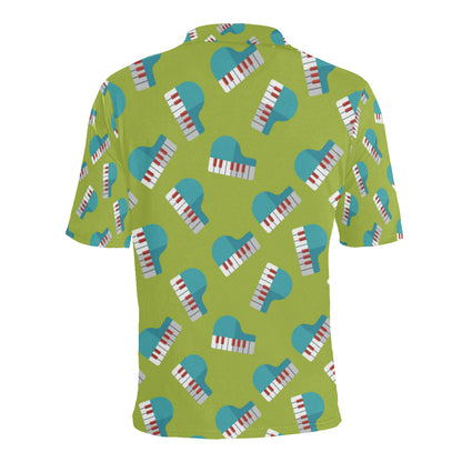 Piano Pattern Print Design 03 Men Polo Shirt