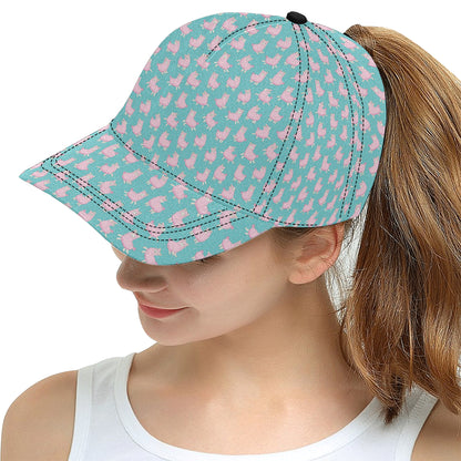 Alpaca Cartoon Design Themed Print Snapback Cap