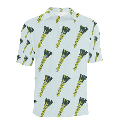 Leek Pattern Print Design 03 Men Polo Shirt