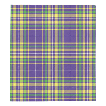 Mardi Gras Pattern Print Design 010 Premium Quilt