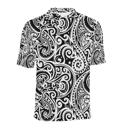 Polynesian Traditional Tribal Men Polo Shirt