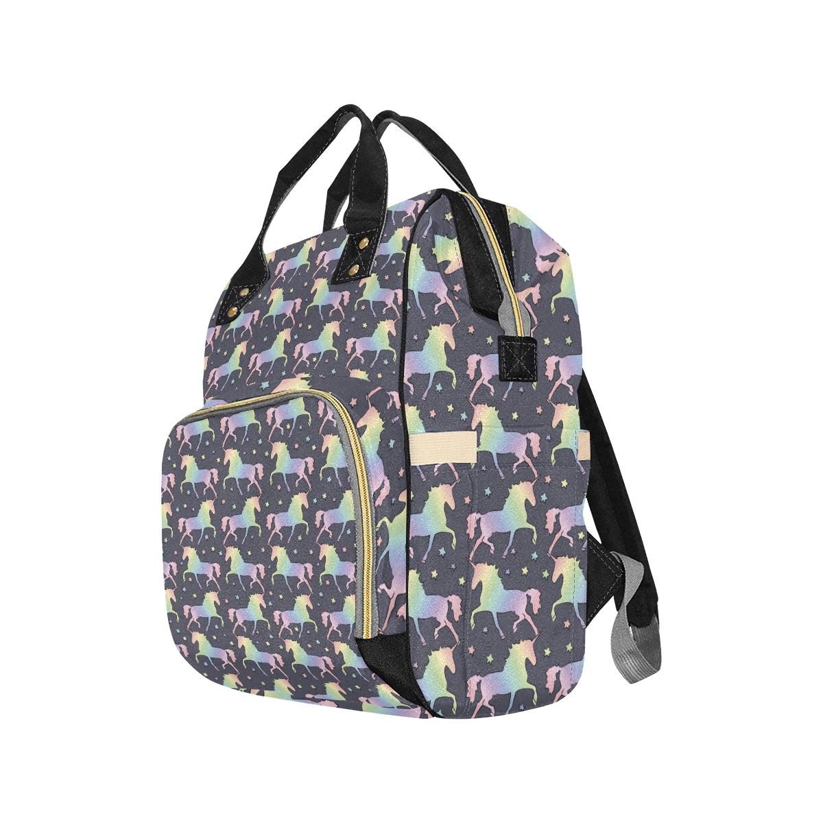 Rainbow Pattern Print Design A05 Diaper Bag Backpack