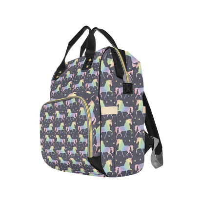 Rainbow Pattern Print Design A05 Diaper Bag Backpack