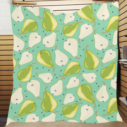 Pear Pattern Print Design PE04 Premium Quilt