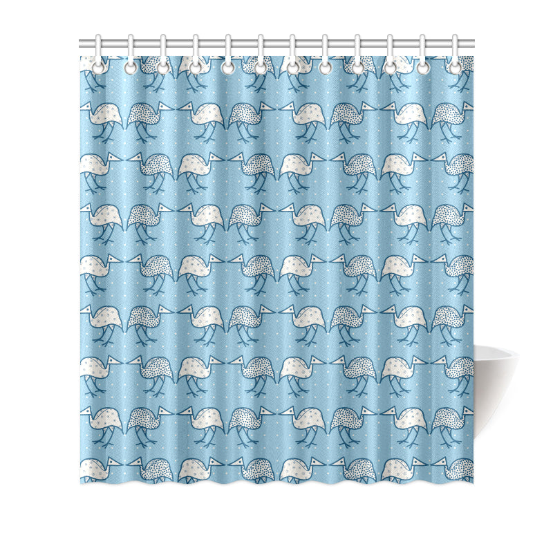 Emu Pattern Print Design 01 Shower Curtain