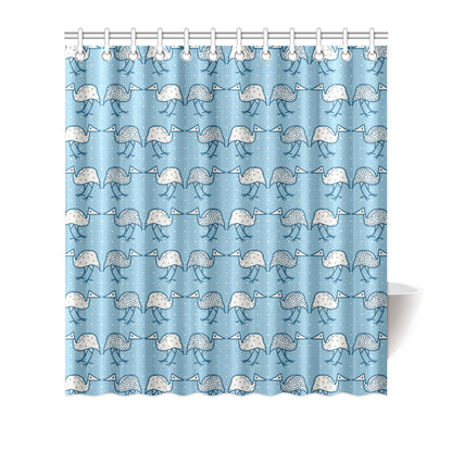 Emu Pattern Print Design 01 Shower Curtain