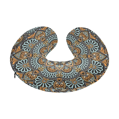 Mandala Pattern Print Design 05 U-Shaped Travel Neck Pillow