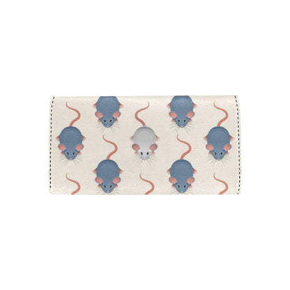 Rat Pattern Print Design 03 Women's Trifold Wallet