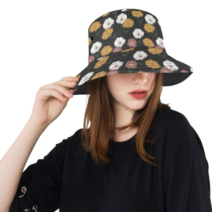 Daisy Pattern Print Design DS04 Unisex Bucket Hat