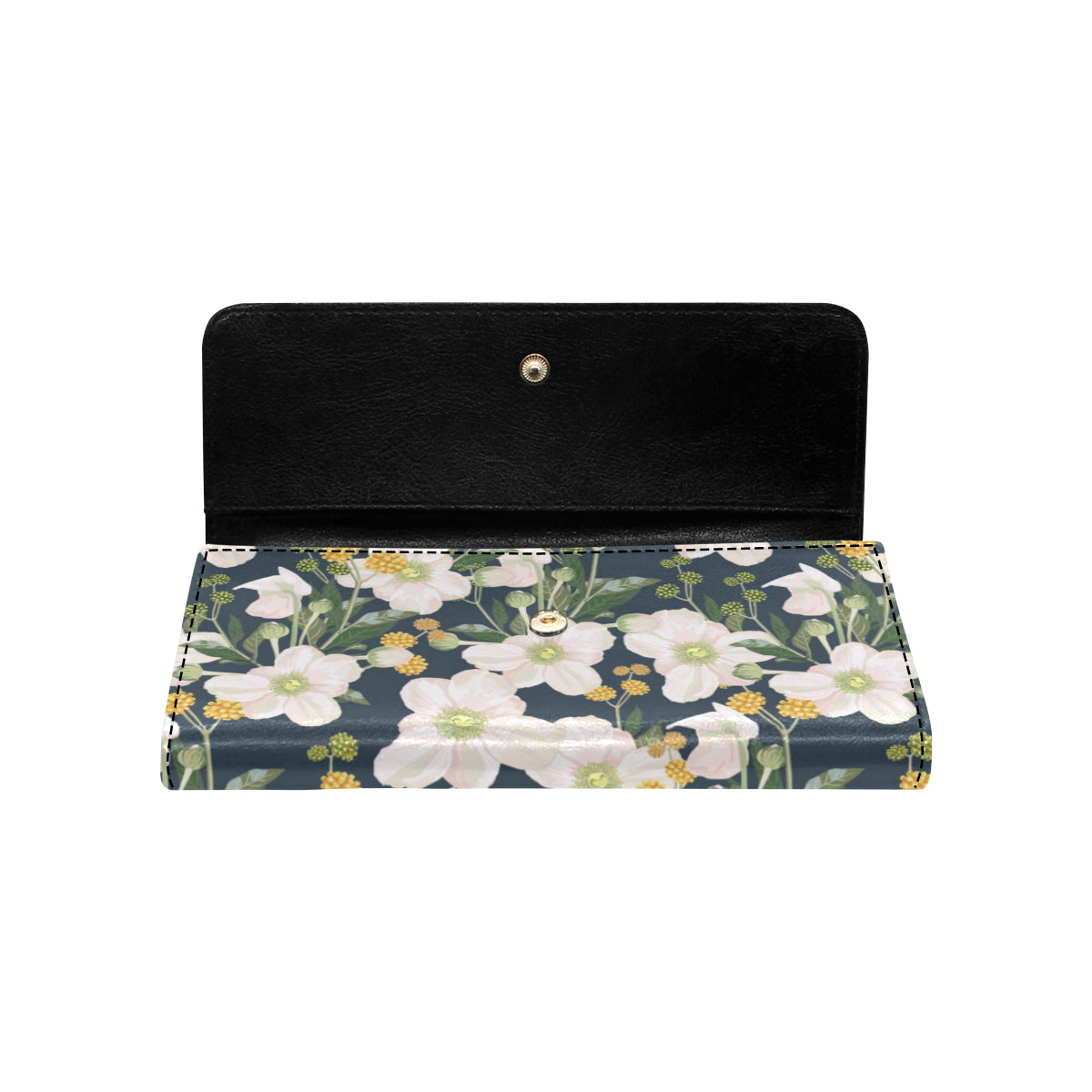 Anemone Pattern Print Design AM04 Women's Trifold Wallet