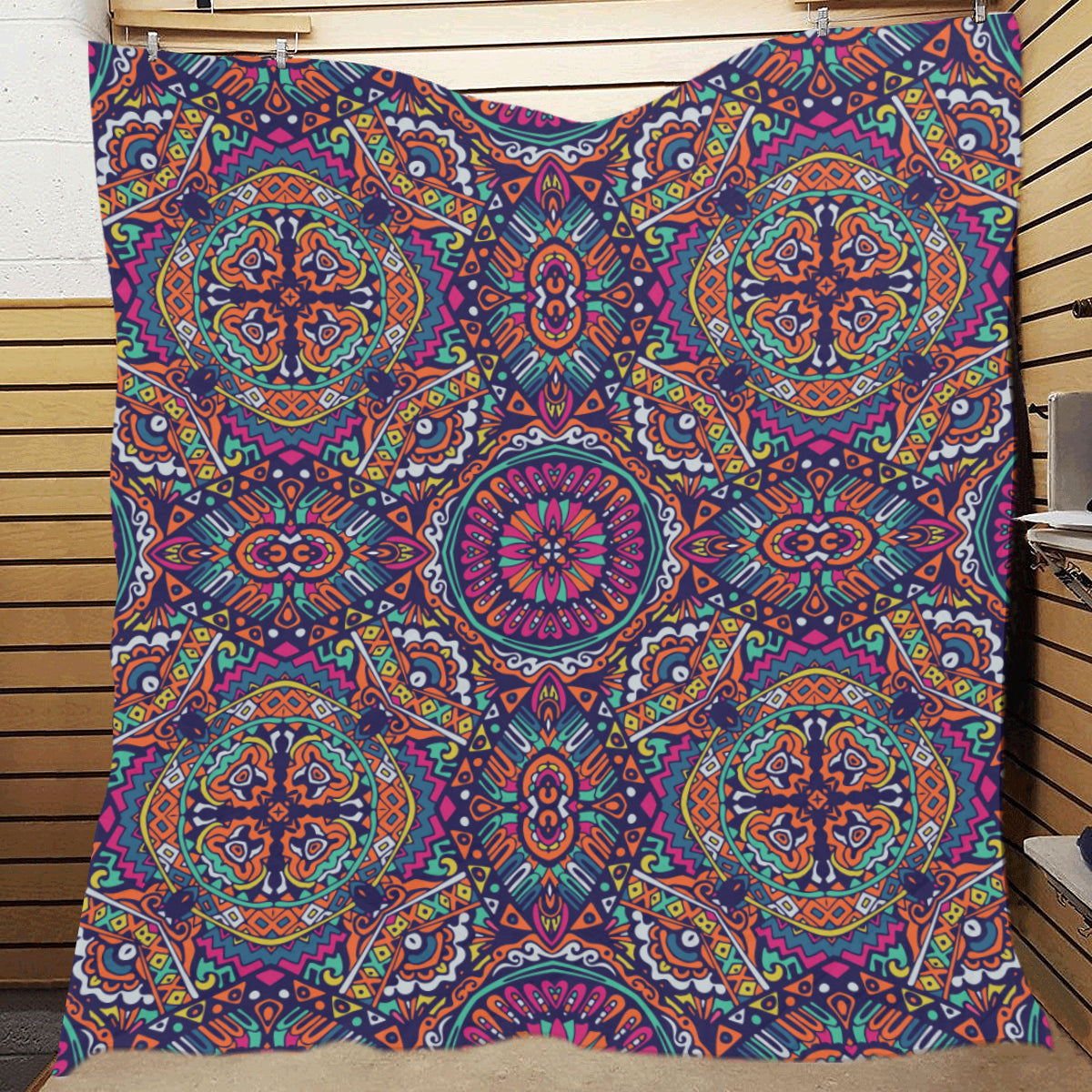 Boho Pattern Print Design 06 Premium Quilt