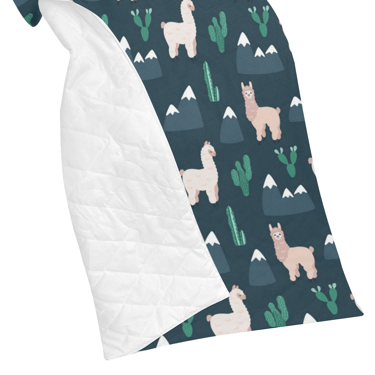 Llama Pattern Print Design 06 Premium Quilt