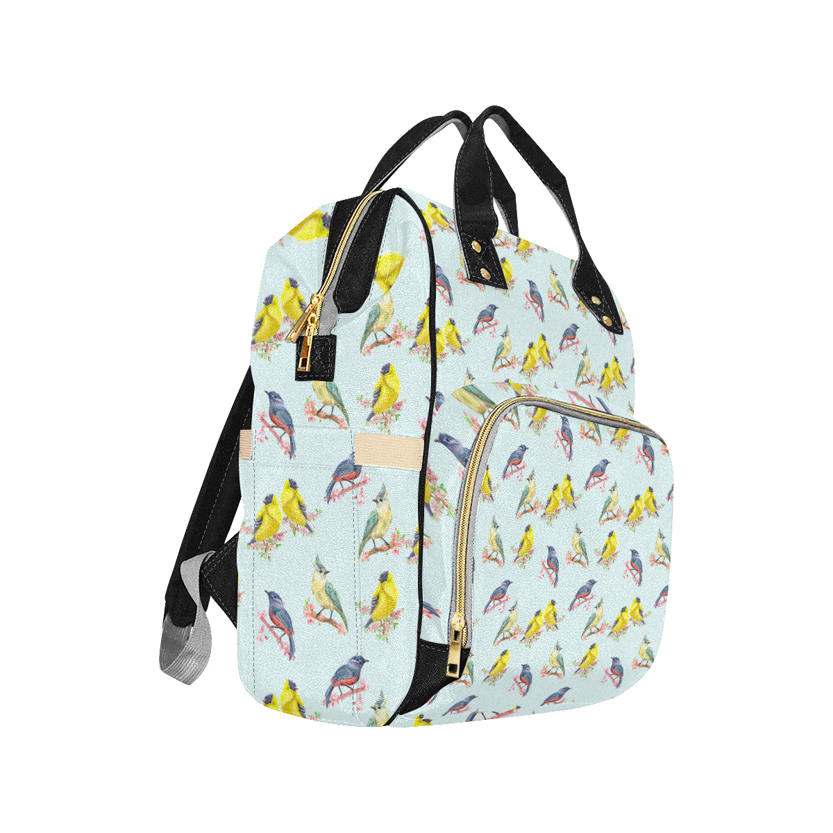 Bird Sweet Themed Print Pattern Diaper Bag Backpack