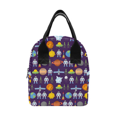 Alien Astronaut Planet Insulated Lunch Bag