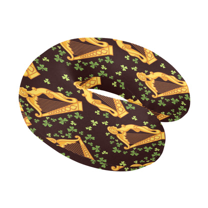 Harp Pattern Print Design 02 U-Shaped Travel Neck Pillow