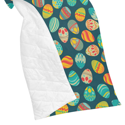 Easter Eggs Pattern Print Design RB09 Premium Quilt
