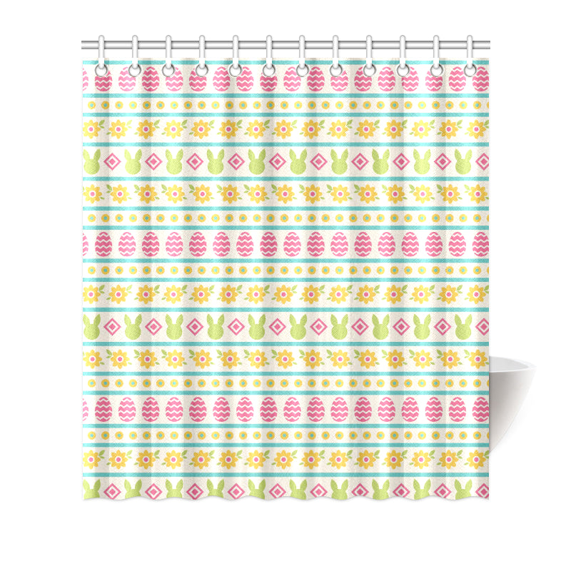 Easter Eggs Pattern Print Design RB016 Shower Curtain