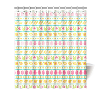 Easter Eggs Pattern Print Design RB016 Shower Curtain