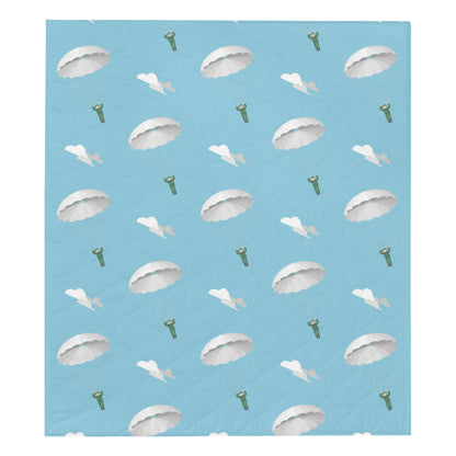Paratrooper Pattern Print Design A02 Premium Quilt