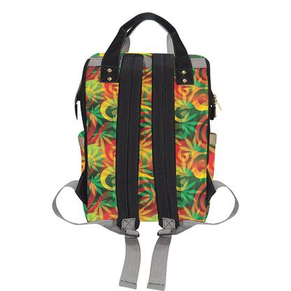 Rastafarian Pattern Print Design A01 Diaper Bag Backpack