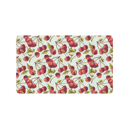 Cherry Hand Draw Rubber Doormat
