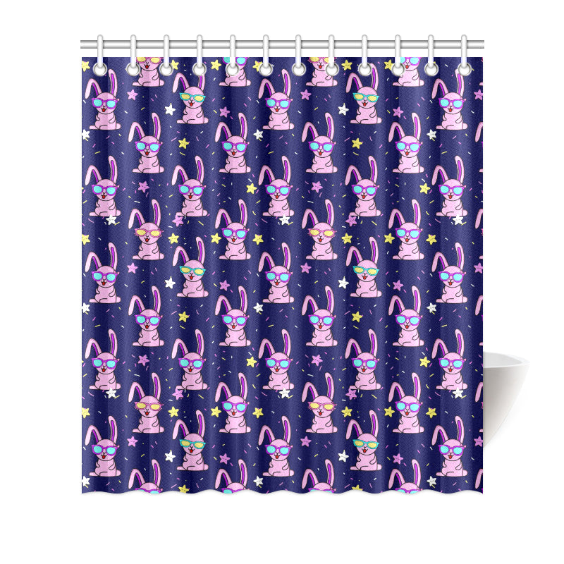 Rabbit Baby Pattern Print Design RB015 Shower Curtain