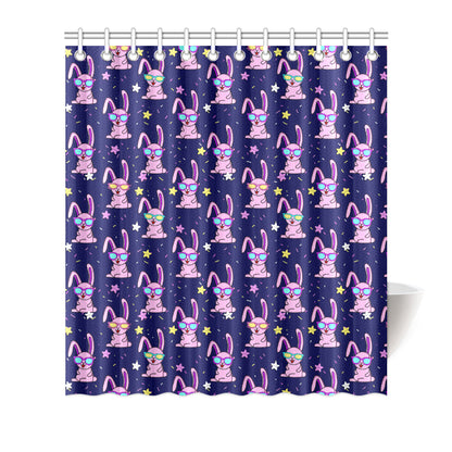 Rabbit Baby Pattern Print Design RB015 Shower Curtain