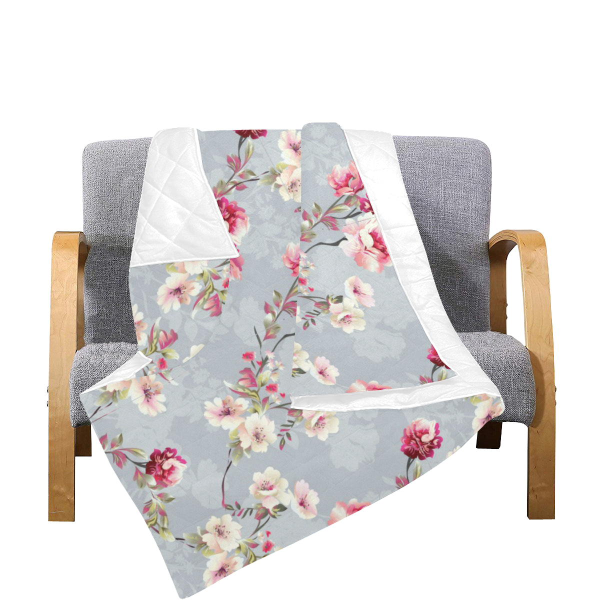 Summer Floral Pattern Print Design SF02 Premium Quilt