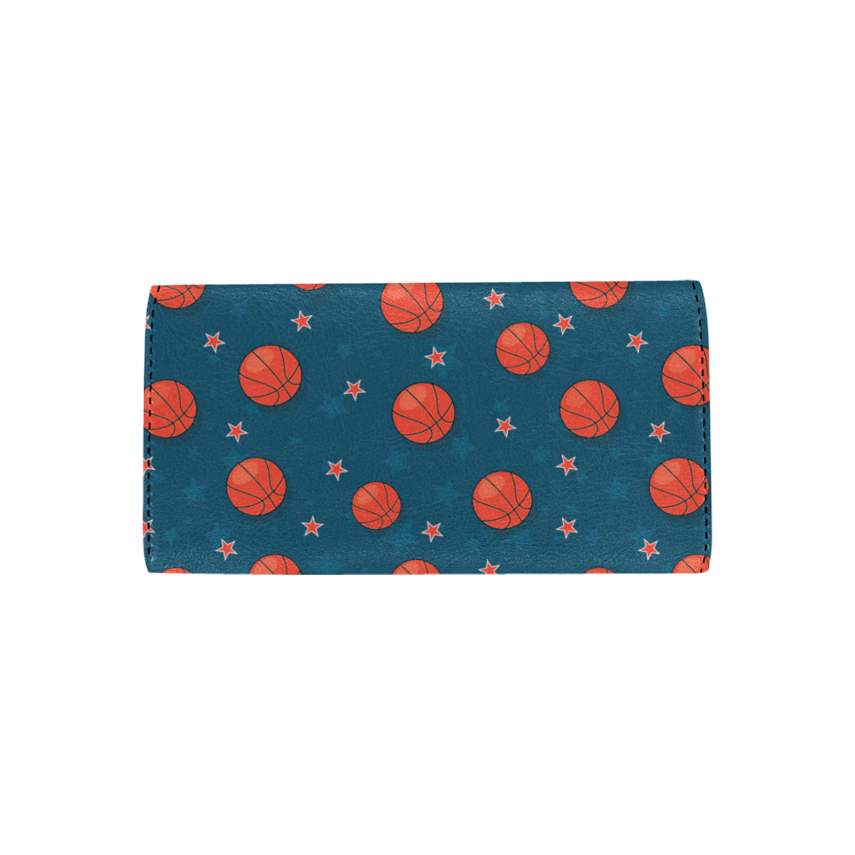 Basketball Pattern Print Design 02 Women's Trifold Wallet