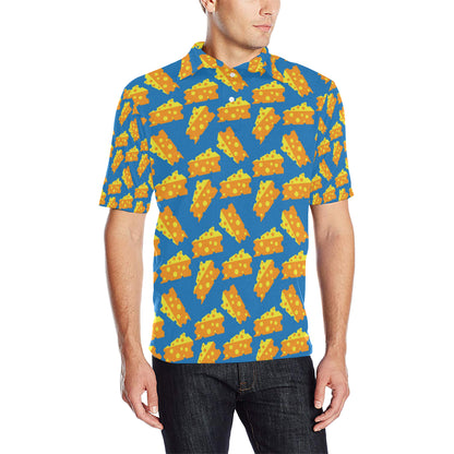 Cheese Pattern Print Design 05 Men Polo Shirt