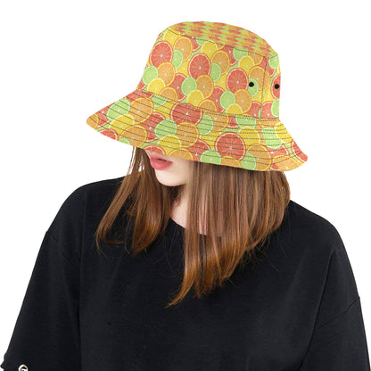 Grapefruit Pattern Print Design GF01 Unisex Bucket Hat