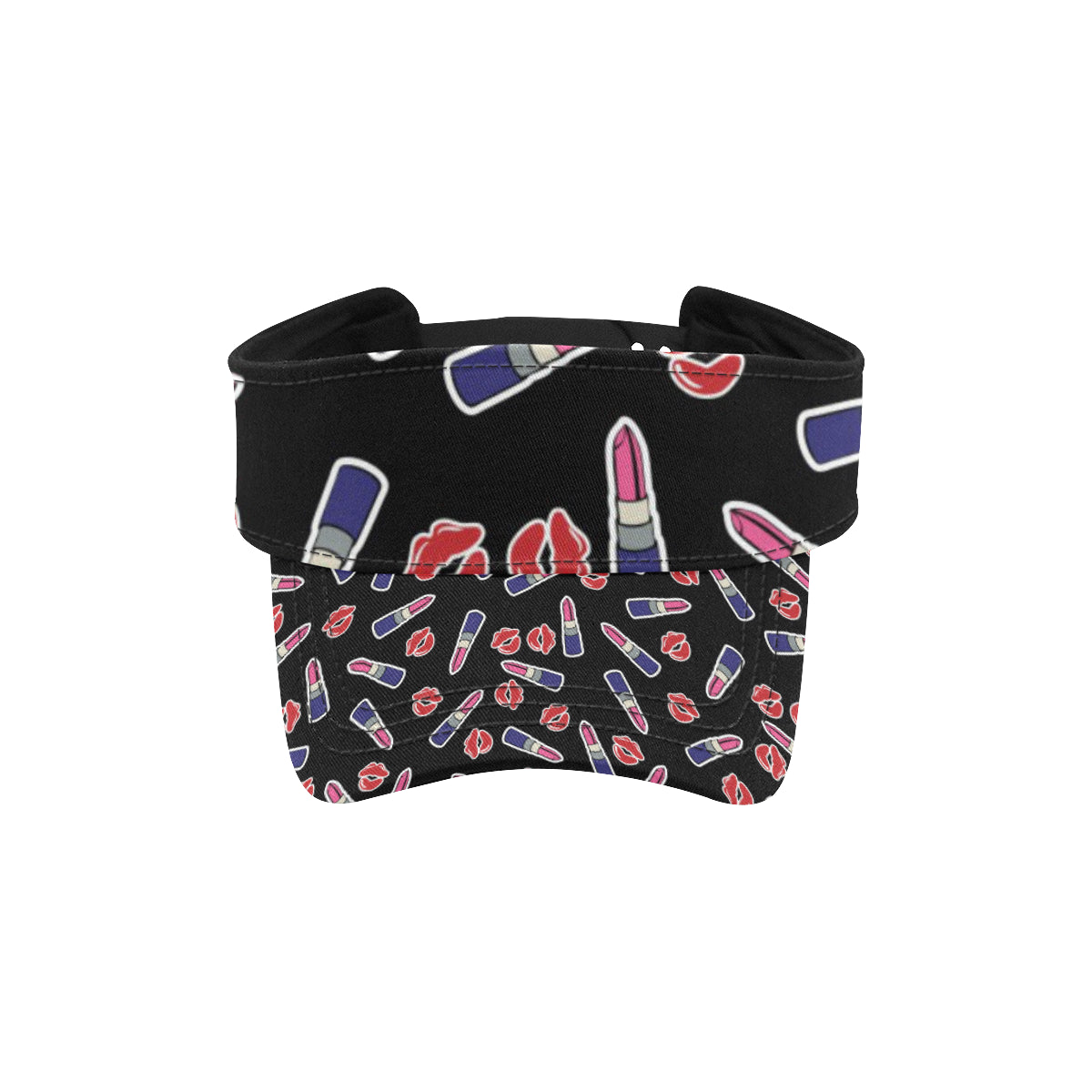 Lipstick Pattern Print Design LT01 Unisex Sun Visor