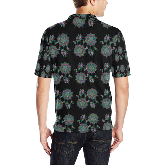 Dream Catcher Colorful Hand Draw Men Polo Shirt