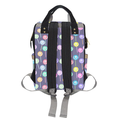 Lollipop Pattern Print Design LL03 Diaper Bag Backpack