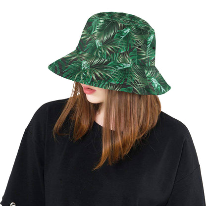 Tropical Flower Pattern Print Design TF012 Unisex Bucket Hat