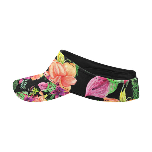 Amaryllis Pattern Print Design AL09 Unisex Sun Visor