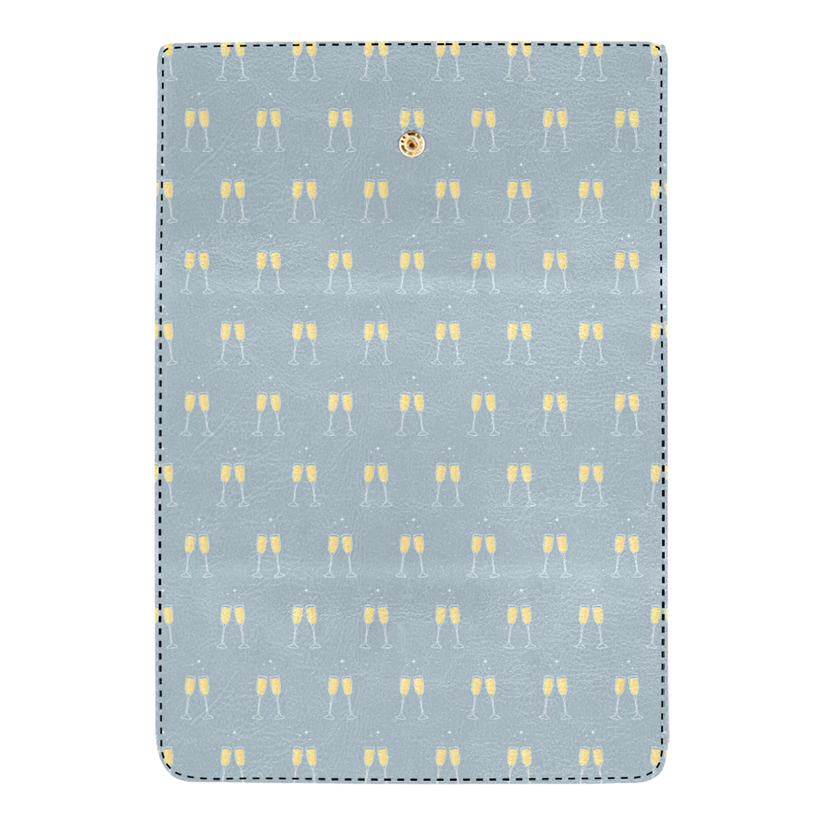 Champagne Pattern Print Design 03 Women's Trifold Wallet