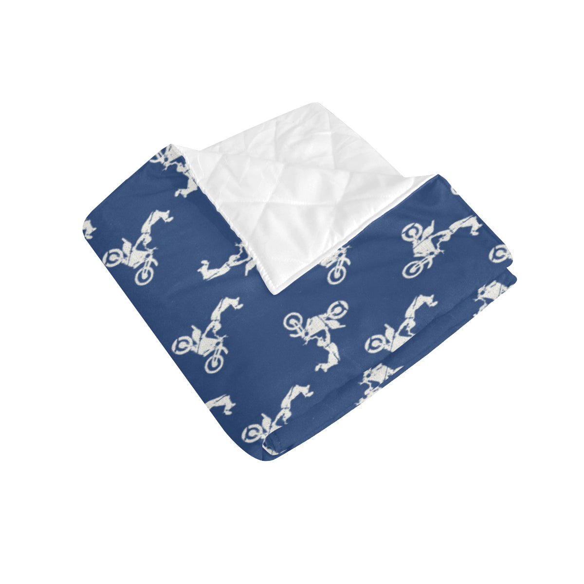 Motocross Pattern Print Design 01 Premium Quilt