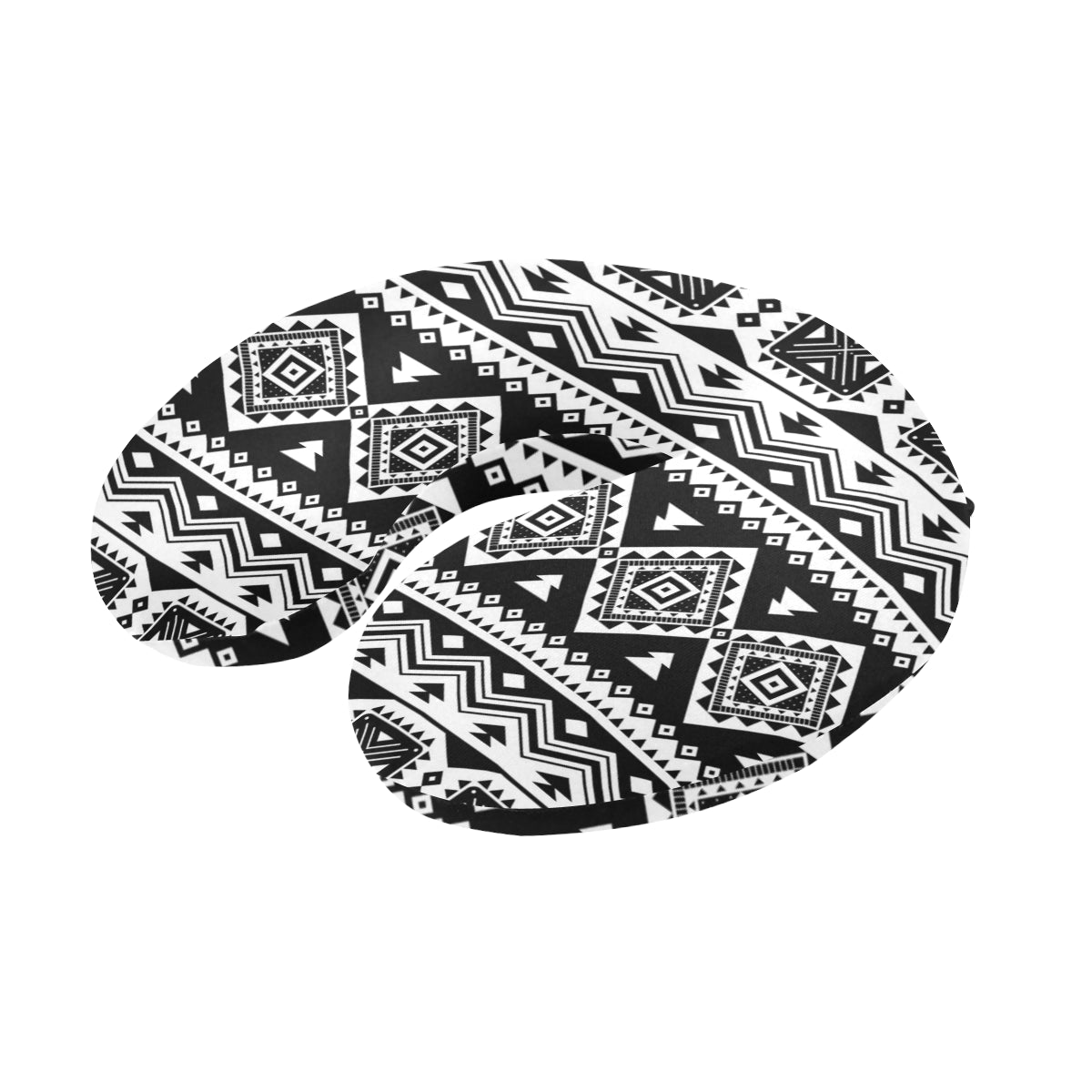 Aztec Pattern Print Design 08 U-Shaped Travel Neck Pillow