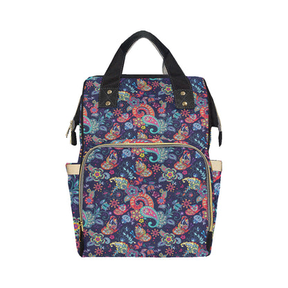 Paisley Boho Pattern Print Design A06 Diaper Bag Backpack