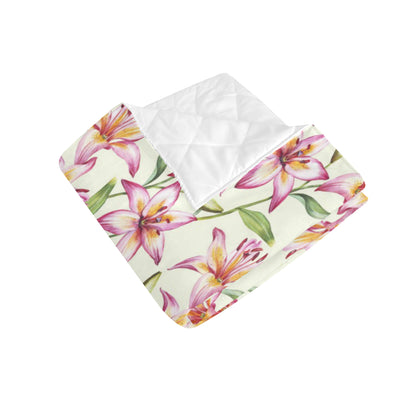 Lily Pattern Print Design LY011 Premium Quilt