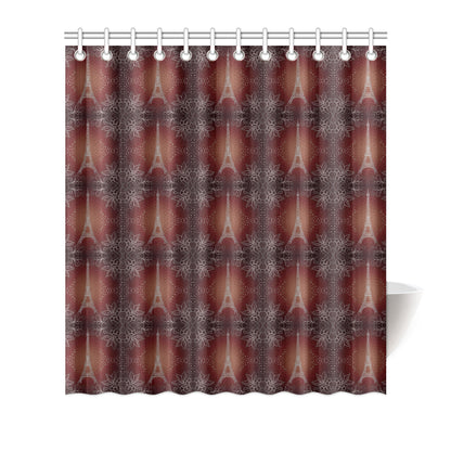 Eiffel Tower Drawing Print Shower Curtain