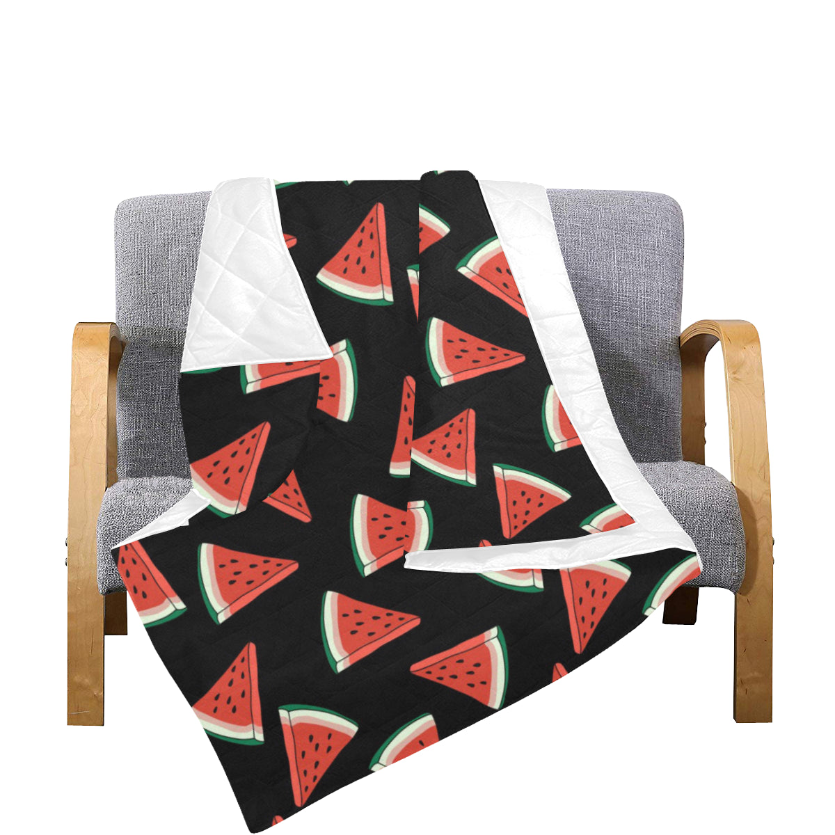 Watermelon Pattern Print Design WM01 Premium Quilt