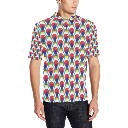 Bowling Pattern Print Design 05 Men Polo Shirt