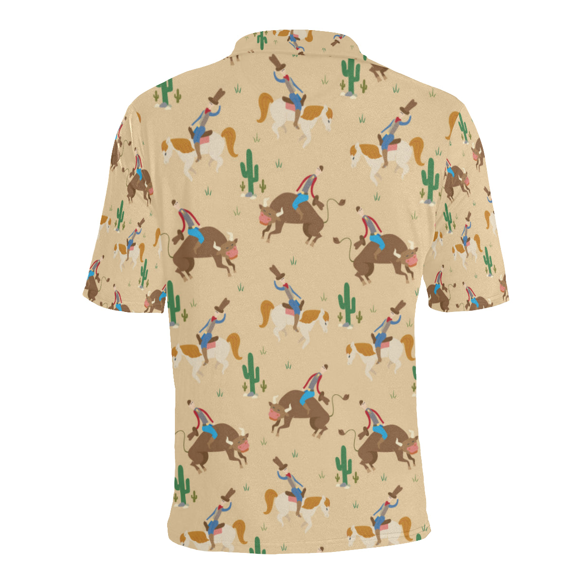 Rodeo Pattern Print Design A02 Men Polo Shirt