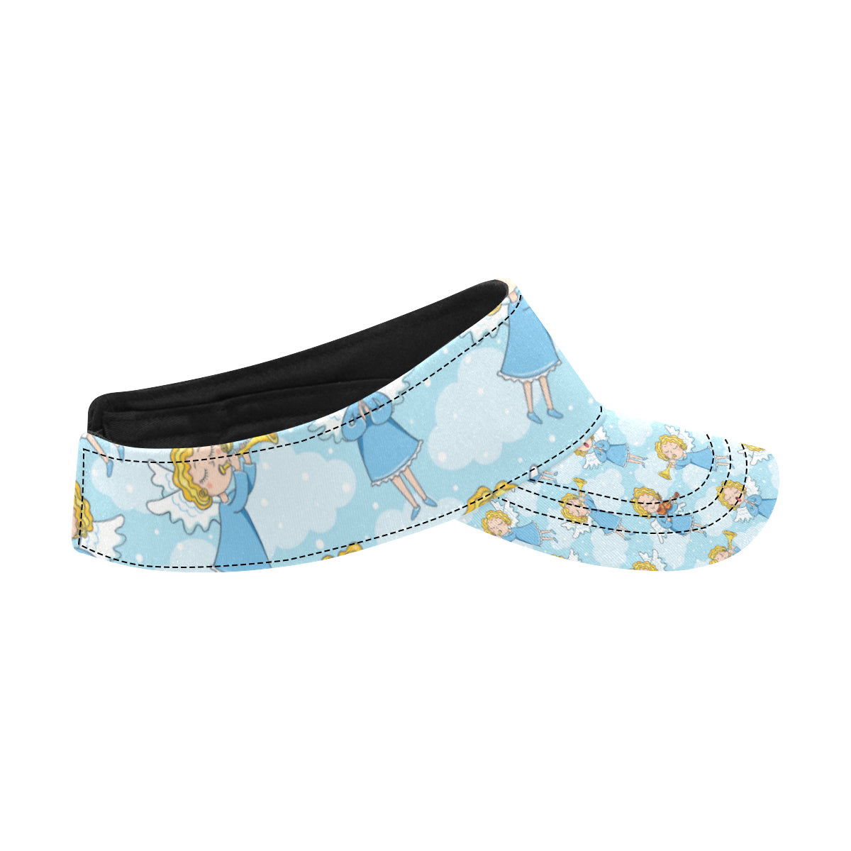 Angel Musician Pattern Print Design 09 Unisex Sun Visor