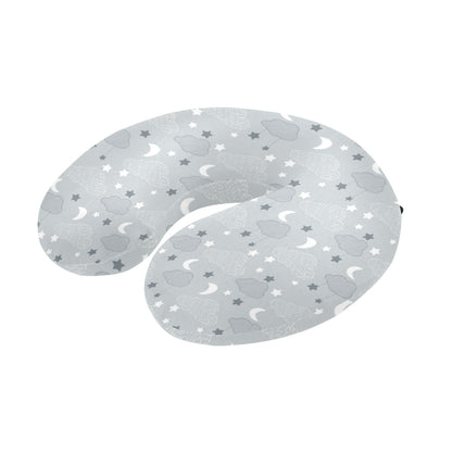 Cloud Pattern Print Design 04 U-Shaped Travel Neck Pillow
